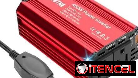 Inversor FSATBTNE 12V DC a 110V AC 65W