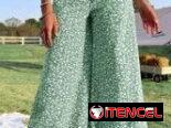 pantaloneta estampado floreado