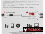CABLE DE 2 PLUGS RCA A PLUG 3,5MM ESTEREO