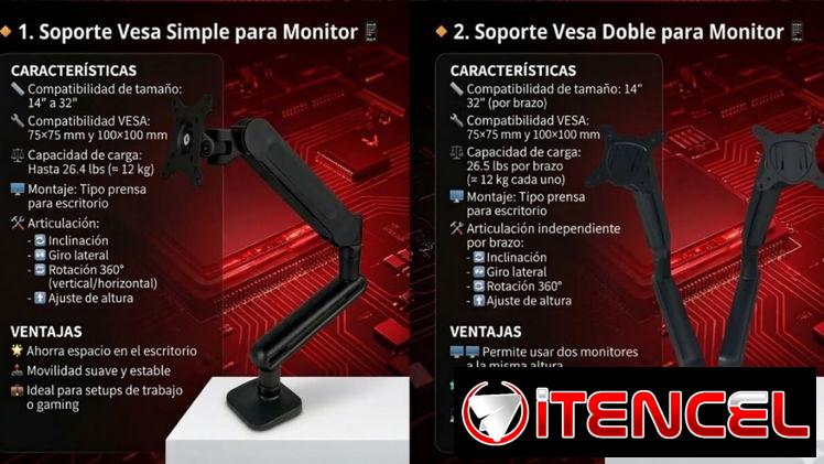 Soporte Vesa Simple Articulado