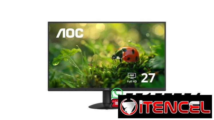 🖥️Monitor AOC 27B30H – 27″ ▌1920 x 1080 (FHD) ▌100Hz ▌1ms (MPRT) ▌IPS  🎁NUEVO EN SU CAJA🎁