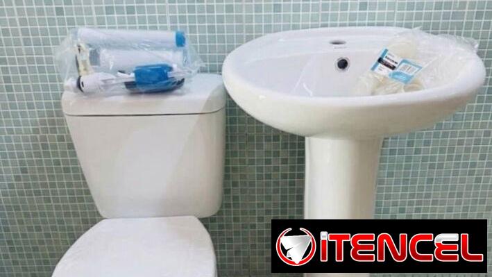 Juego de baño con sus herrajes completos , con el transporte incluido hasta la puerta de su casa, entre otros.