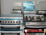 Estufas de gas con horno. 4, 5 y 6 quemadores
