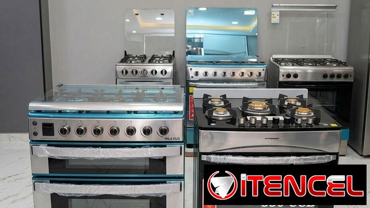 Estufas de gas con horno. 4, 5 y 6 quemadores