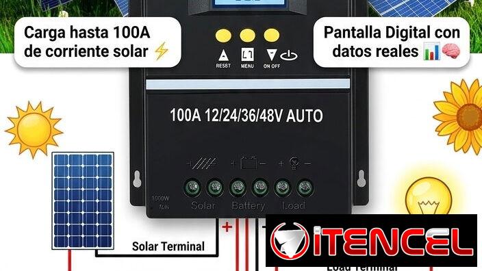 Controlador de carga solar mppt 100A