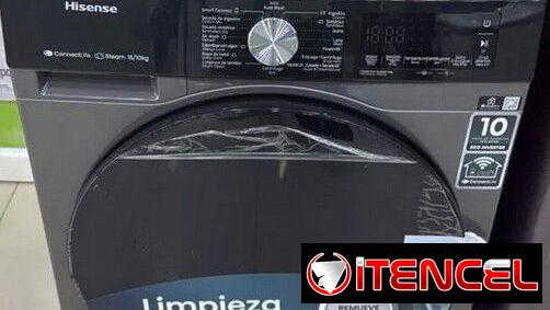 Lavadora Secadora al vapor 15KG HISENSE carga frontal Precio $680 USD Transporte Incluido
