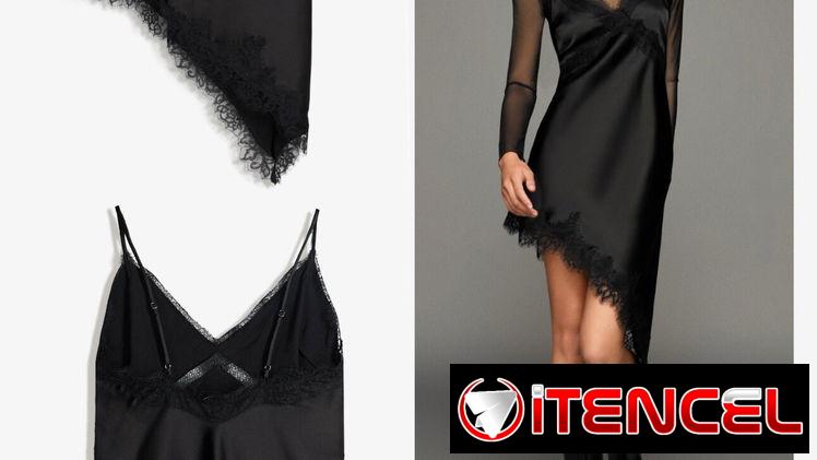 Blusas/Vestidos Lenceros Satinados Bershka,Stradivarius,SHEIN,Zara