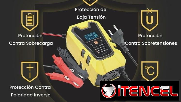 Cargador de batería para carro y moto de 12v/6a.Nuevo en su caja