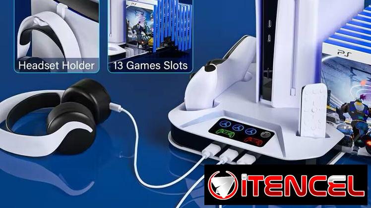☎️53544655 🛵 Entrega Disponible ⭐ Base Multifuncional con Refrigeración para PS5 / PS5 Slim⭐