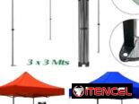 Carpas plegables metalicas de lona.