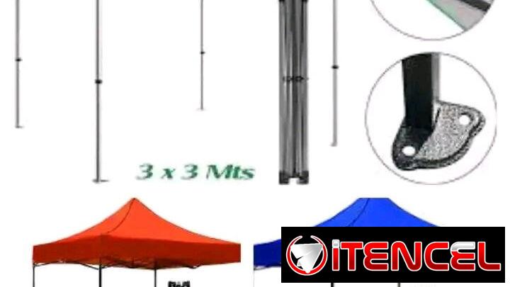 Carpas plegables metalicas de lona.