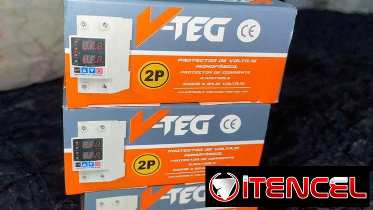 Se venden Protectores de Voltaje Ajustables Digitales (2P) marca V-TEG. Ideales para instalar en la pizarra