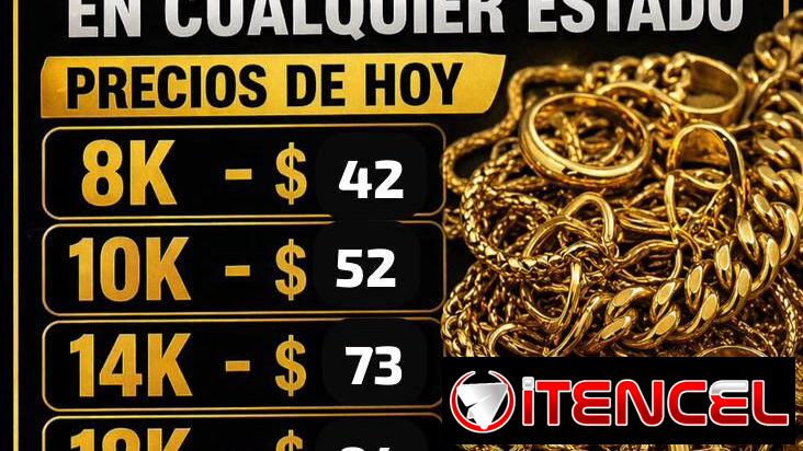 Compramos Oro! Pagamos al 85% de la bolsa en vivo