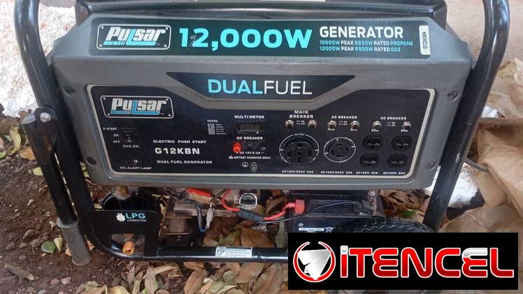 Planta eléctrica de gas de balita y gasolina,12 kW marca Pulsar