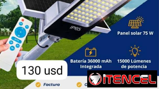 Lámpara solar para alumbrado público 800 w