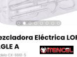 Mezcladora Eléctrica LORD EAGLE A. Incluye 5 accesorios de acero inoxidable