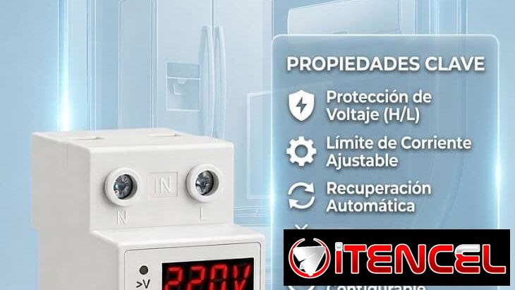 Protector de voltaje inteligente para toda la casa 110V y 220V 63A máximo. Proteje equipos de refrigeración también