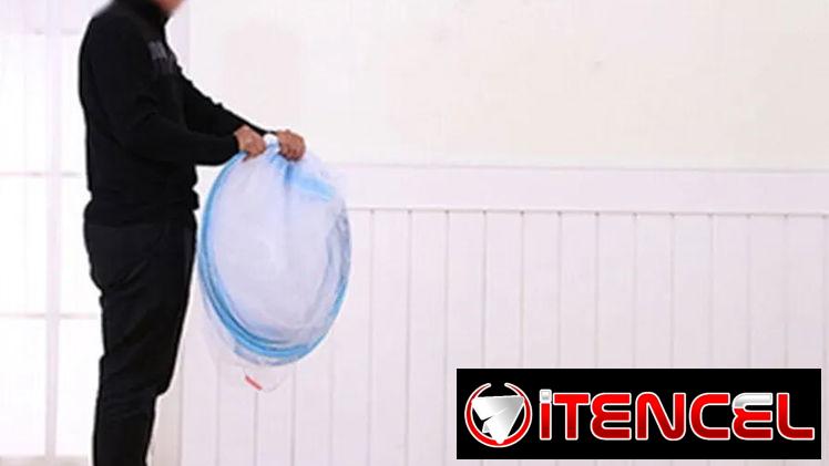Mosquitero de malla fina plegable portátil para cama u otro sitio. 120 cm de ancho. Tienda portátil Mosquitera