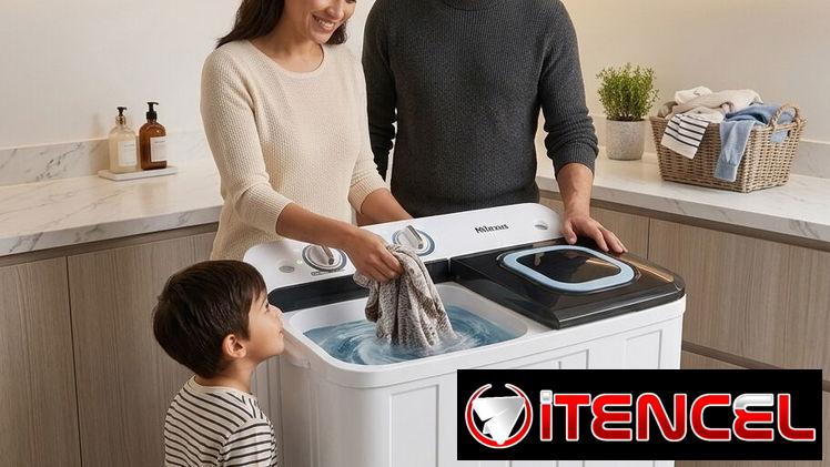 Lavadora milexus semiautomática 7kg blanca