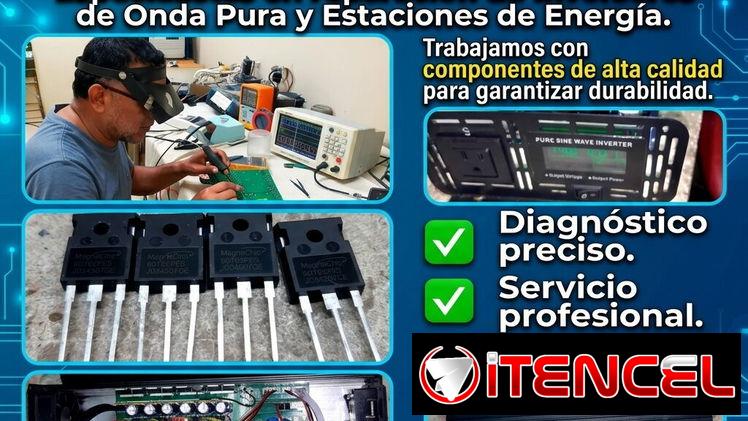 Taller especializado en Reparación de inversores  y Estaciones de Energía pequeñas whatsapp 5 6044031