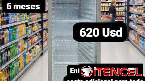 Exhibidor Vertical Milexus 13.7 pies, Garantía de 6 meses, Entrega por un mínimo costo adicional para toda La Habana