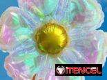🌼✨ 3 globos transparentes tornasol