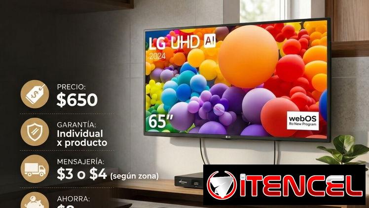🎁 CONTENIDO MULTIMEDIA AL SIGUIENTE NIVEL 🎁 SMART TV LG 65″ + CAJITA HD. FACTURA Y GARANTÍA. 📲 54833699