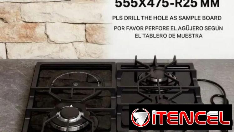 Cocina empotrable 3Q Gas y 1Q Infrarrojo Milexus
