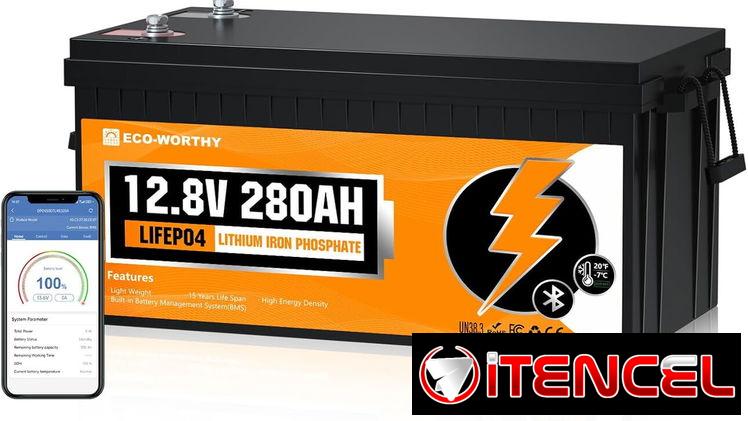 Vendo 2 baterías ECO-WORTHY 3584Wh 12V 280Ah LiFePO4
