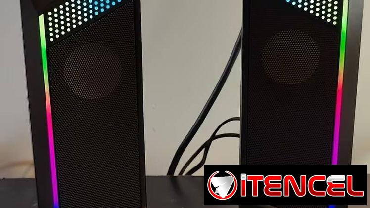 – Bocinas para PC  Gamer con Luces RGB, USB y Auxiliar 3.5 mm