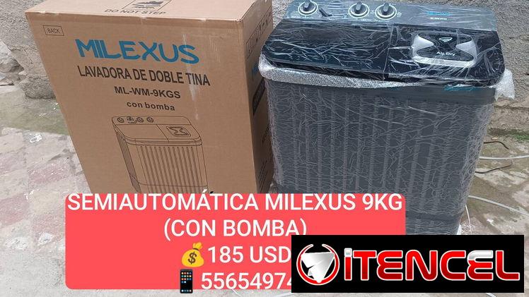 📣Lavadora semiautomática Milexus 9kg NUEVA – garantía y envío
