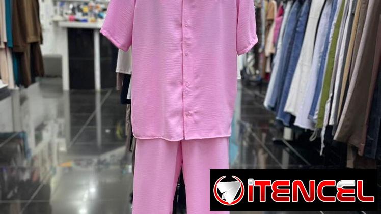 Conjunto de hombre camisa y pantalón de hilo. Variedad de colores