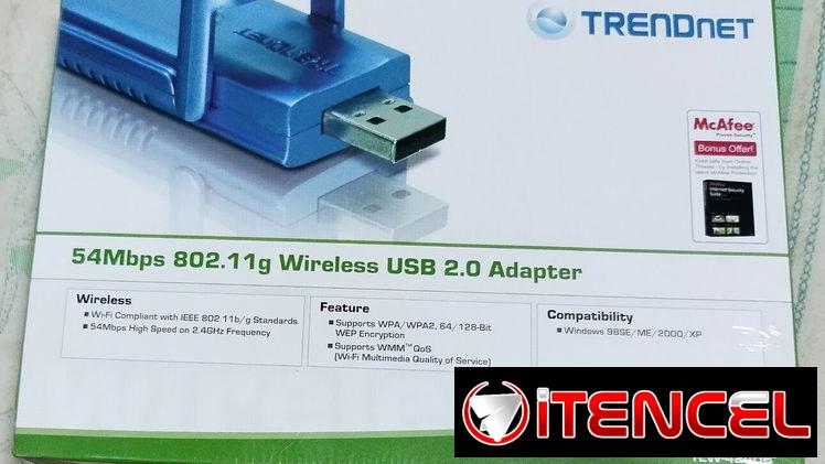 Adaptador wifi TrenDnet 54 Mbps