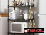 Variados estantes para baño y cocina