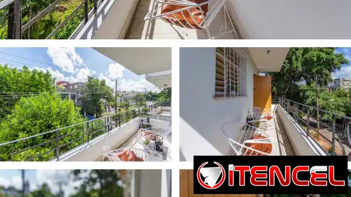 Renta de apartamento de lujo corriente 24hr, 1 habitación,independiente y amueblado