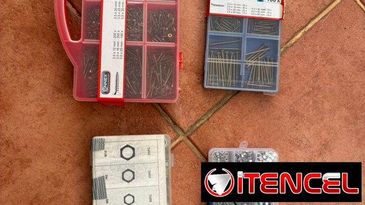 Se venden cajas de tornillos, tuercas y accesorios de ferretería 🔥