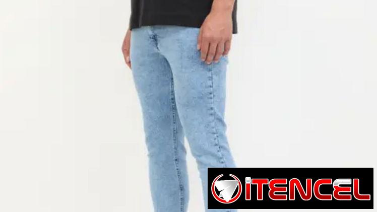 Pantalón jean skinny elastizado para hombre (Cuidado con el perro)