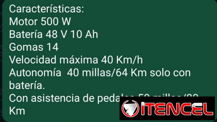 Bicicleta electrica de 1200 w