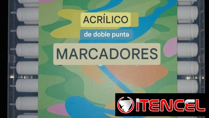 Marcadores de acrilico doble puntas, 24pcs