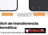 Switch de transferencia automática.Evita picos, cortos o doble alimentación, que podrían dañar aparatos. Nuevo