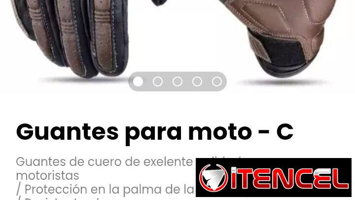 Guantes para moto – C. Permite la interacción con pantallas  táctiles