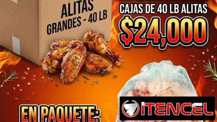 Cajas de pollo y Alitas de pollo