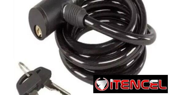 CANDADO PARA BICICLETA CON CABLE REFORZADO