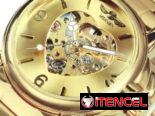 Día madres Reloj dorado lujoso para mujer, automático, pulsera mecánica, diseño en forma de corazón