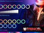– Aro de luz RGB para selfie de 12″ con trípode de escritorio de 4″y 1 soporte para teléfono.