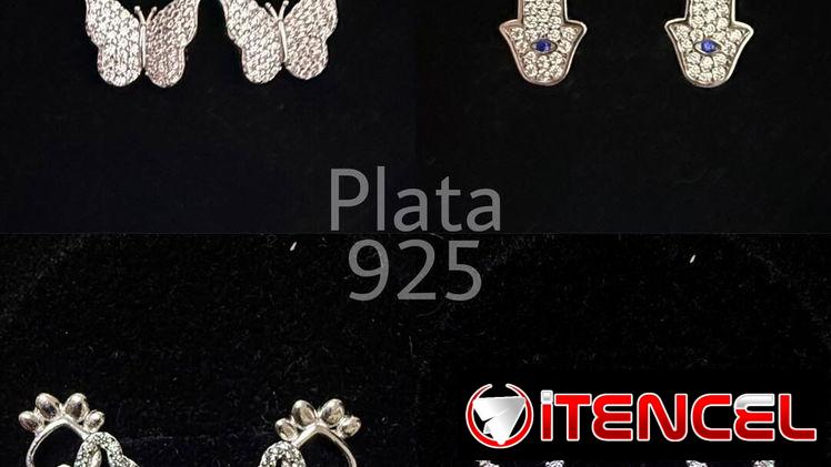 Aretes y Argollas de Plata 925