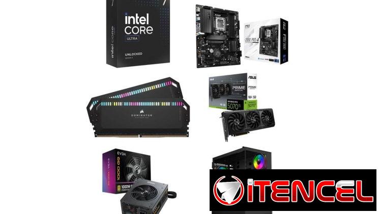 PC CORE ULTRA 7 265K🤩RTX 5070 Ti 16GB- ASRock Z890 Pro-A – 32GB CORSAIR DOMINATOR – 1000W✅0km