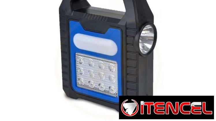 Lampara portable solar R300SL. 1200 mAh*2pcs. Azul