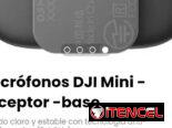 Micrófonos DJI Mini -receptor -base. Incluye base de carga para transmisor y cable divisor