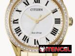 CITIZEN ECODRIVE AREZZO DE MUJER (EM0882-59A) DORADO CON PIEDRAS DE 32MM ,CRISTAL DE ZAFIRO Y ACERO INOXIDABLE  58049738